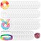 65-Piece White Cotton Hair Accessories Set for Tie-Dye – Includes 30 Scrunchies, 15 Bow Hair Ties, and 20 Non-Slip Stretchy Headbands. Perfect DIY Tie-Dye Party Supplies for Women and Girls.